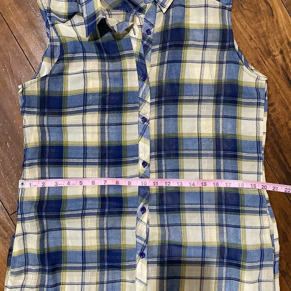 Boho Jane Plaid Sleeveless Duster with Pockets
